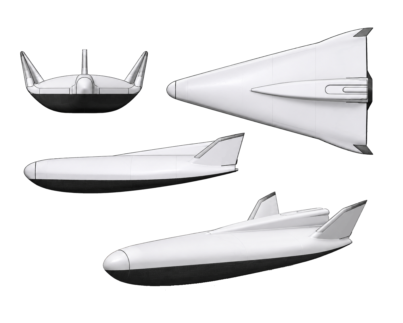 Asteryx vehicle technical views